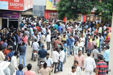Jai Lava Kusa Movie Hungama at RTC X Roads